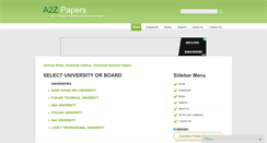 Desktop Screenshot of a2zpapers.com